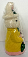 Vintage Easter Bunny Lady Candle New in Packaging 6" SKU H320