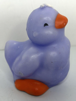 Vintage Springtime Easter Purple/Blue Duck Candle 2.75" SKU H333