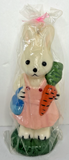 Vintage Easter Bunny Girl Candle New in Packaging 6" SKU H318