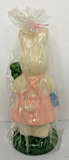 Vintage Easter Bunny Girl Candle New in Packaging 6" SKU H318