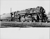 VTG 1948 New York Central 5430 Steam Locomotive Chicago, ILL Real Photo T1-22