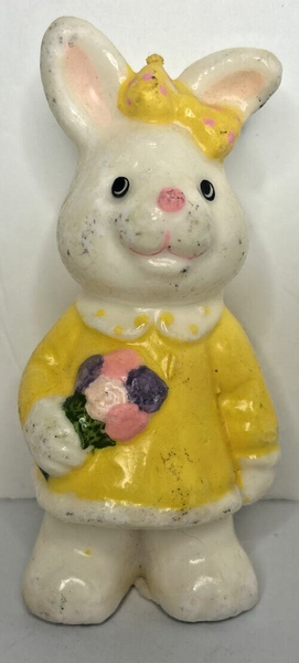 Vintage Easter Bunny Girl Decorative Candle 5" SKU H426