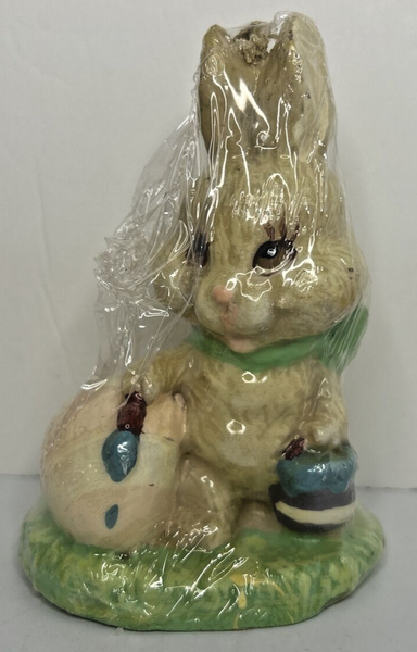 Vintage Easter Bunny Decorative Candle New in Packaging 4.5" SKU H422