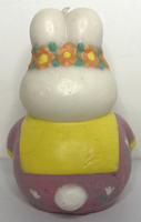 Vintage Spring Easter Bunny Candle 4.5" SKU H424