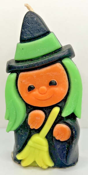 Vintage Halloween Witch Decorative Candle 3.5" SKU H454