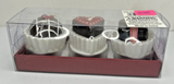 Vintage Valentine's Day Cake Candles Set of 3 New in Packaging SKU H405