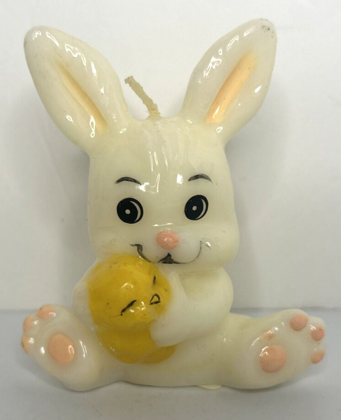 Vintage Russ Easter Bunny Candle 3" SKU H434