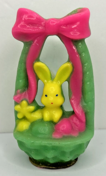 Vintage Gurley Decorative Easter Basket Candle 3" SKU H380