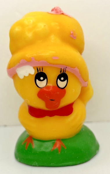 Vintage Easter Chick Decorative Candle 3" SKU H371