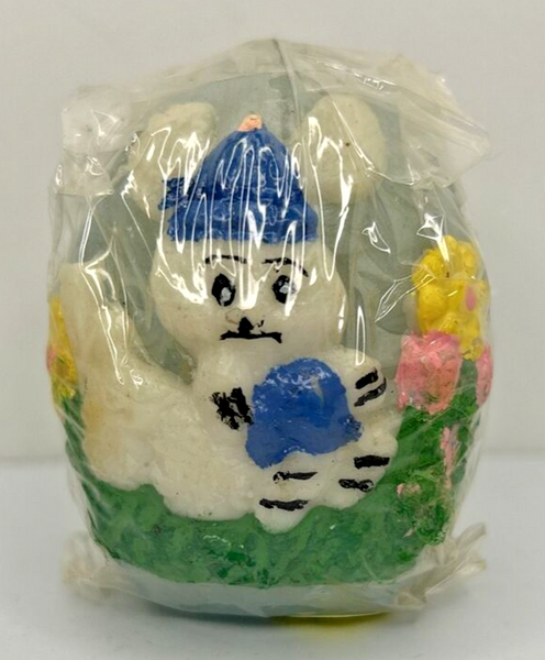 Vintage Decorative Easter Bunny Easter Egg Candle New in Packaging 2.5" SKU H359