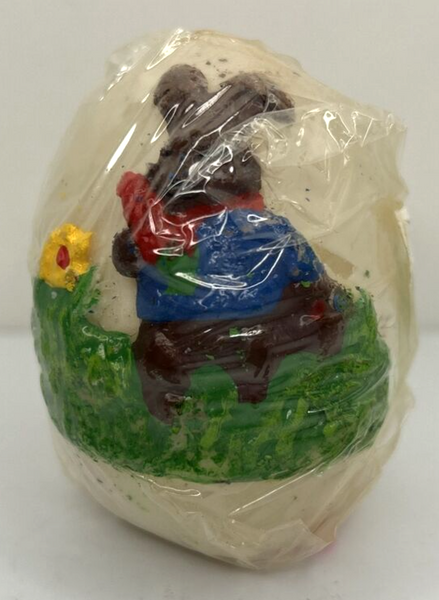 Vintage Decorative Easter Bunny Easter Egg Candle New in Packaging 2.5" SKU H354