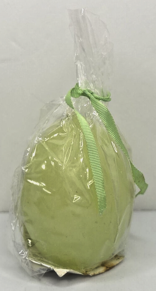 Vintage KMart Decorative Green Easter Egg Candle New in Packaging 2.5" SKU H367