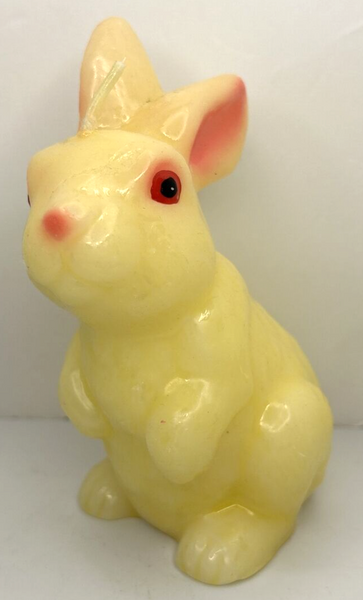 Vintage Springtime Easter Rabbit Candle 6" SKU H358