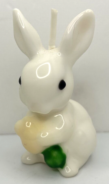 Vintage Springtime Easter Bunny Candle 3" SKU H391