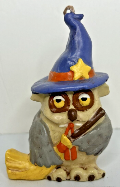 Vintage Halloween Owl Decorative Candle 4" SKU H469