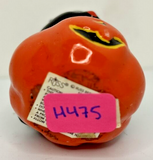 Vintage Russ Black Cat Halloween Pumpkin Candle 2" SKU H475