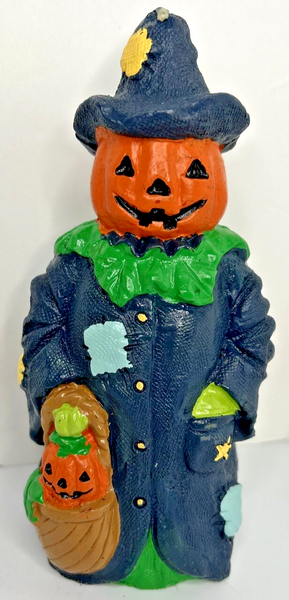 Vintage Halloween Pumpkin Man Candle 6.5" SKU H466