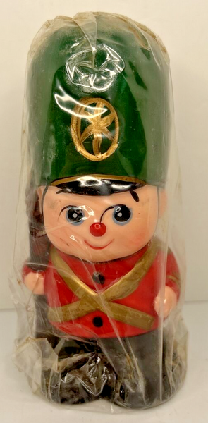 Vintage Christmas Toy Soldier Candle New in Packaging 5.5" SKU H575