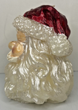 Vintage Christmas Santa Claus Head Candle 5.5" SKU H537