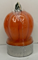 Vintage Halloween Jack-O-Lantern Tealight Candle New in Packaging 2.5" SKU H507