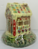 Vintage Wal-Mart Gingerbread House Candle New in Packaging 3.5" x 4" SKU H670