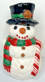 Vintage Christmas Holiday Snowman Candle 4" x 7" SKU H616