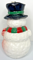 Vintage Christmas Holiday Snowman Candle 4" x 7" SKU H616
