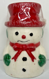 Vintage Snowman Christmas Candle New in Packaging 5" SKU H627