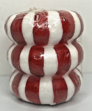 Vintage Peppermint Candy Candle New in Packaging 2.75" SKU H638