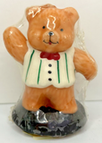 Vintage Christmas Bear Decorative Candle New in Packaging 3" SKU H608