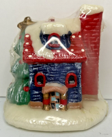 Vintage Big Lots Christmas House Candle New in Packaging 4.5" SKU H591