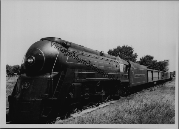 Vtg Baltimore & Ohio Railroad B&O 5304 Steam Locomotive 5"X7" Real Photo T2-172