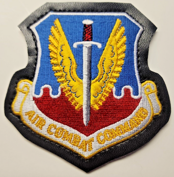 Vintage USAF Military Air Combat Command Patch 4"x 4" PB195
