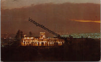Chapultepec Castle at Night Mexico Postcard PC213