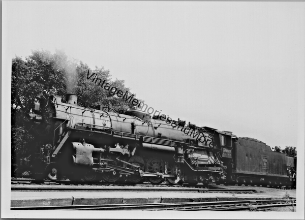 Vtg Burlington Route Railway - C.B.&Q - 5609 Steam Locomotive Real Photo T2-215