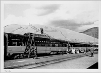 Vtg Nothern Pacific Railroad - Passenger Dome Car 5" x 7" Real Photo T2-231