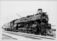Vtg Atchison, Topeka, & Santa Fe Railway A.T.&SE 2915 Steam Locomotive T2-320