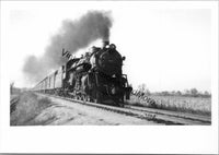 Vtg Balitmore & Ohio B & O 5202 Steam Locomotive 3.5" x 5" Real Photo T2-674