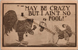 I May Be Crazy But I Ain't No Fool! Vintage Comedy Postcard PC221