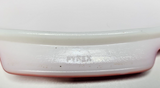 Vintage PYREX - Red Square Casserole Dish & Lid 2.5 Quart U28
