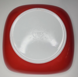 Vintage PYREX - Red Square Casserole Dish & Lid 2.5 Quart U28