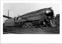 Vintage Pennsylvania Railroad 6130 Steam Locomotive 3.5" x 7" Real Photo T2-634