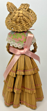 Vintage Japanese Woven Easter Bunny Spring Doll Figurine SKU PB196/8