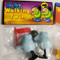 Vintage 4 Ramp Walker Twin Header Toy  Old Vending Stock New Old Stock Set#2