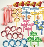 Miscellaneous Lot of Baby Shower Cake Toppers & Decor Party Favors NOS BD6