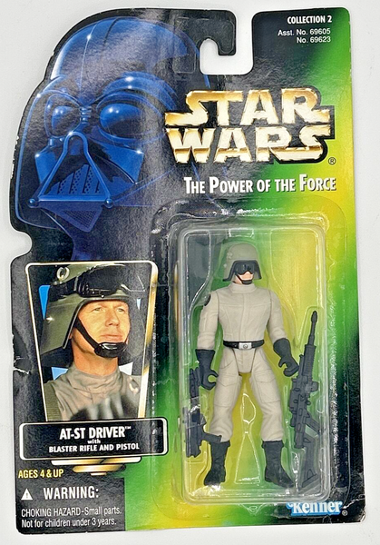 1996 Kenner Star Wars The Power Of The Force AT-ST Driver Action Figure NEW U150