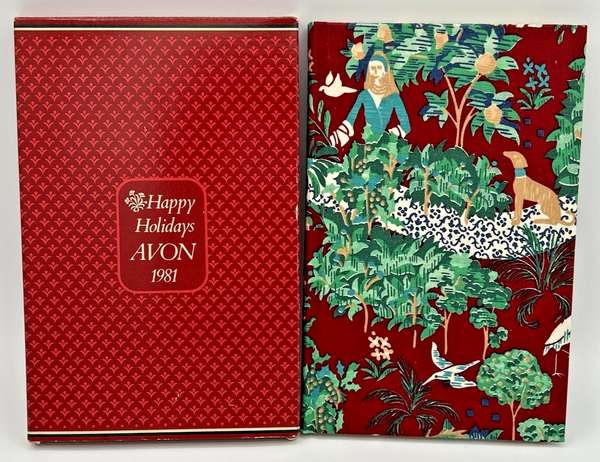 Vintage Avon Happy Holidays Avon 1981 Address Book New with Box SKU U192