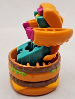 1987 McDonald's Happy Meal Toy Changeables Big Mac Robot Dk Brown/Teal U193