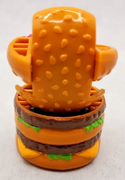 1987 McDonald's Happy Meal Toy Changeables Big Mac Robot Dk Brown/Teal U193