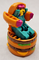 1987 McDonald's Happy Meal Toy Changeables Big Mac Robot Dk Brown/Teal U193